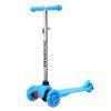 SimpleLux Kids Scooter - 4 Adjustable Height, Extra-Wide Deck with Brake & 3 PU Flashing Wheels, Over 3 Years Old,Blue