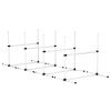 4 Pack Adjustable Dog Agility Jumps with Carry Bag Exercise Dog Jumping Hurdles for Indoor Outdoor Dog Agility Course Game, White
