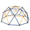 Outdoor Dome Climber, Monkey Bars Climbing Tower, Jungle Gym Playground for Kids Aged 3-10, Blue & Yellow